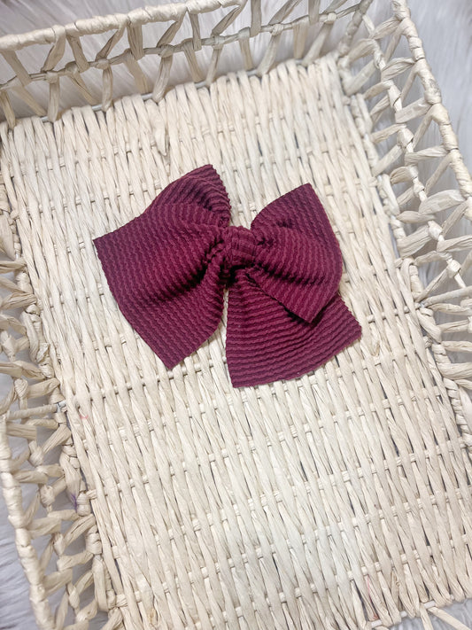 Waved Burgundy