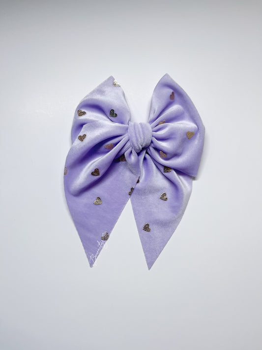 Lilac Velvet Hearts